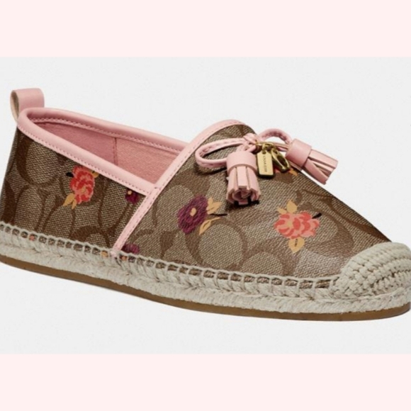 Coach Shoes - 🆕️🌷 COACH SIGNATURE ESPADRILLES NWT!